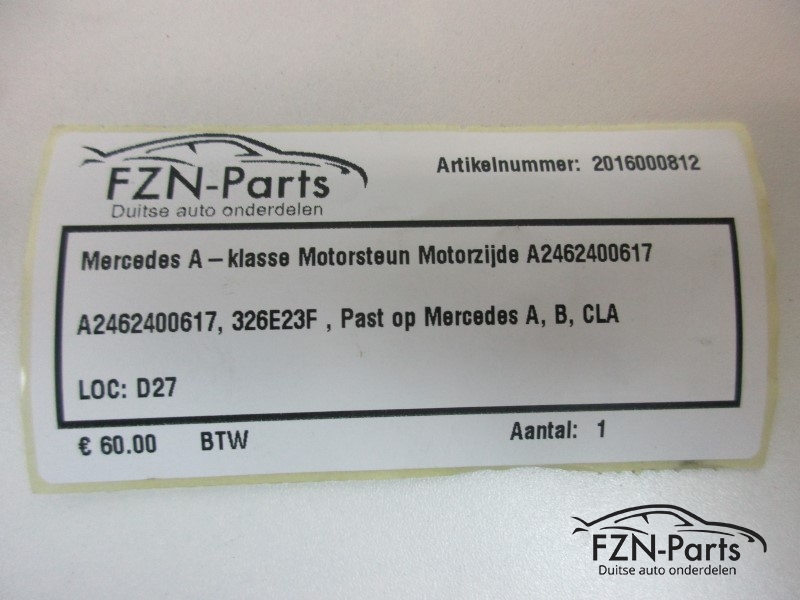 Mercedes-Benz A-Klasse Motorsteun Motorzijde A2462400617