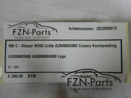 Mercedes-benz C-klasse W206 Grille A2068883900 camera voorbereiding