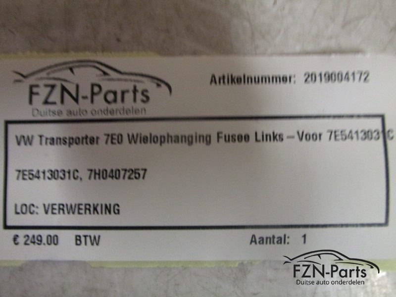 VW Transporter T5 7E0 Wielophanging Fusee Links-voor 7E5413031C