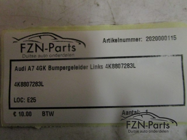 Audi A7 4GK Bumpergeleider Links 4K08807283L