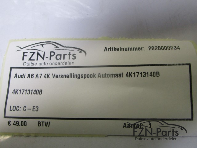 Audi A6 A7 4K Versnellingspook Automaat 4K1713140B