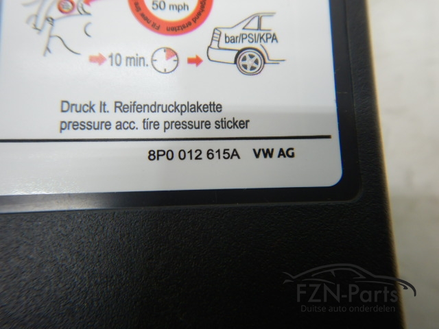 Audi Q3 8U Elektrische Luchtpomp Compressor 8P0012615A