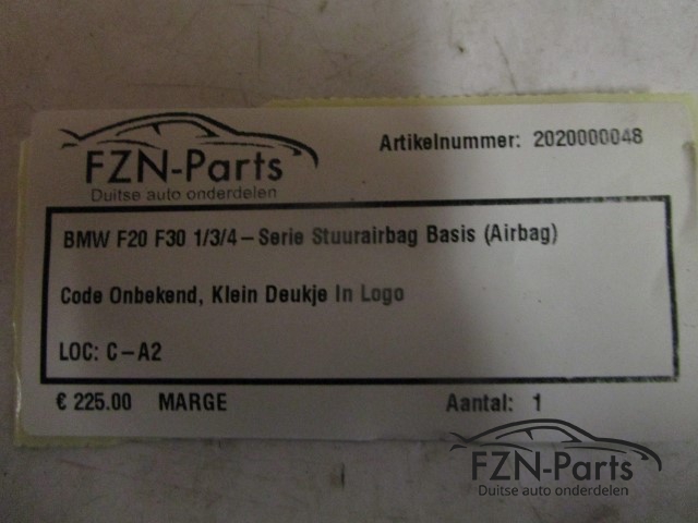 BMW F20 F30 1/3/4-Serie Stuurairbag Basis (Airbag)