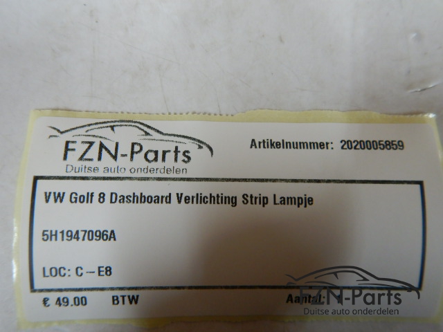 VW Golf 8 Dashboard Verlichting Strip Lampje