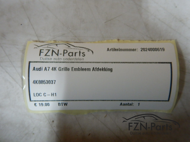 Audi A7 4K Grille Embleem Afdekking