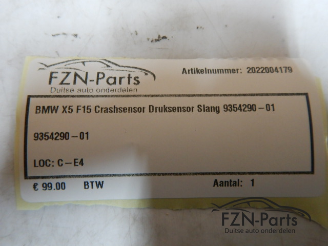 BMW X5 F15 Crashsensor Druksensor Slang 9354290-01