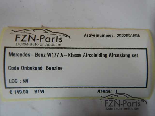 Mercedes-Benz W177 A-Klasse Aircoleiding Aircoslang Set