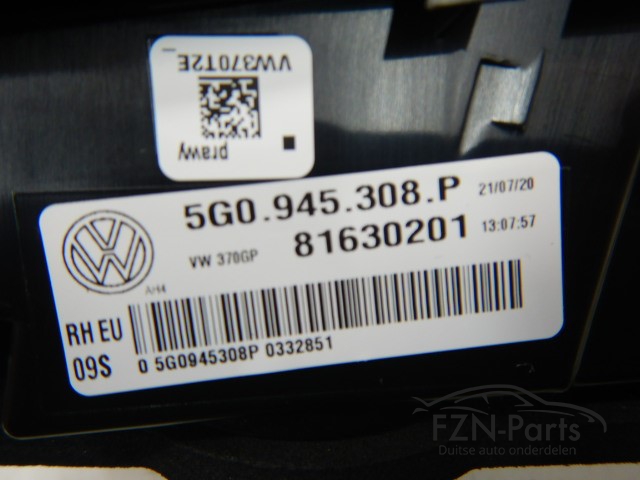 VW Golf 7 Facelift LED 3D Dynamisch Achterlicht Rechts Achterklep