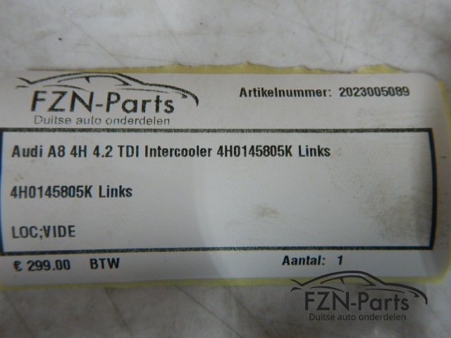 Audi A8 4H 4.2 TDI Intercooler 4H0145805K Links