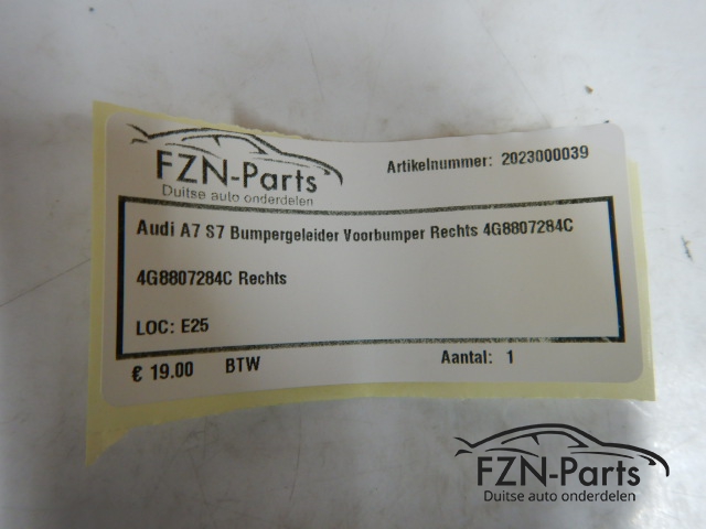 Audi A7 S7 Bumpergeleider Voorbumper Rechts 4G8807284C
