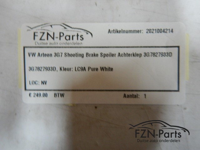 VW Arteon 3G7 Shooting Brake Spoiler Achterklep 3G7827933D