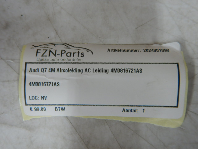 Audi Q7 4M Aircoleiding AC Leiding 4M0816721AS