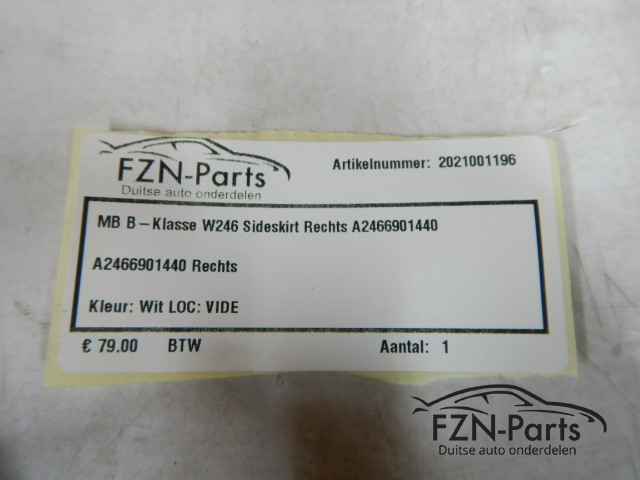 Mercedes Benz B-Klasse W246 Sideskirt Rechts A2466901440