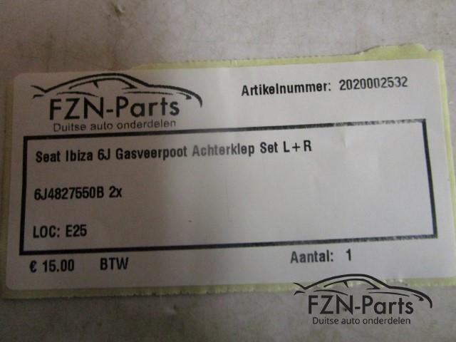 Seat Ibiza 6J Gasveerpoot Achterklep Set L+R