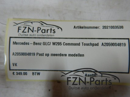 Mercedes-Benz GLC W253 / W205 Command Touchpad A2059004819