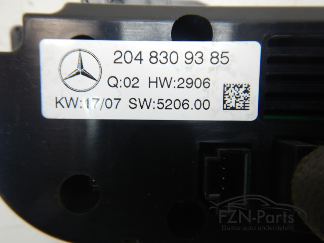 Mercedes-Benz C-Klasse W204 Kachelbediening A2048309385
