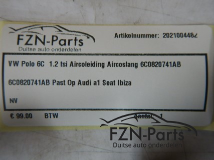 VW Polo 6C 1.2 tsi aircoleiding aircoslang 6C0820741AB