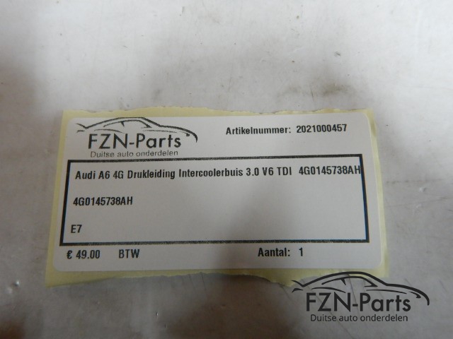 Audi A6 4G Drukleiding Intercoolerbuis 3.0 V6 TDI 4G0145738AH