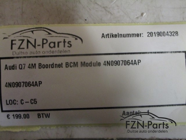 Audi Q7 4M  Boordnet BCM Module 4N0907064AP