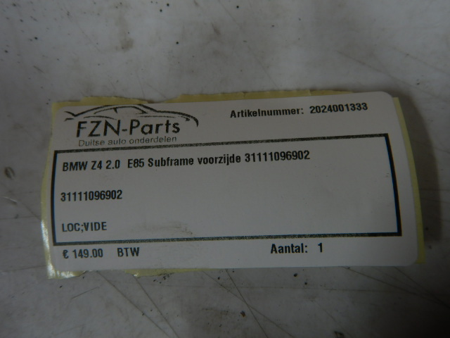 BMW Z4 E85 2.0 Subframe Voorzijde 31111096902