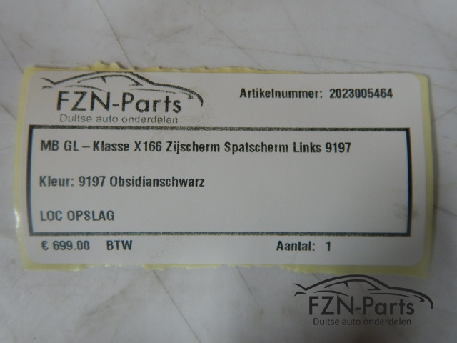 Mercedes Benz GL-Klasse X166 Zijscherm Spatscherm Links 9197