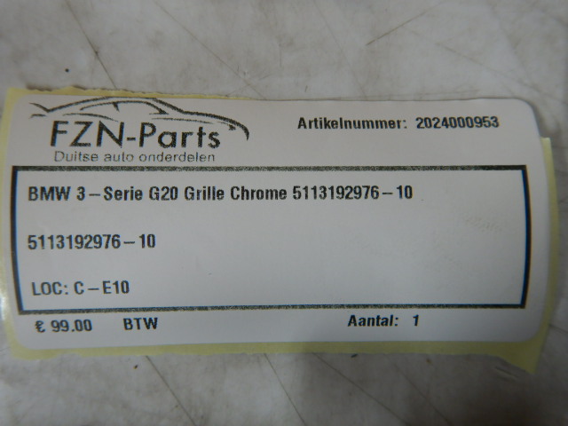 BMW 3-Serie G20 Grille Chrome 5113192976-10