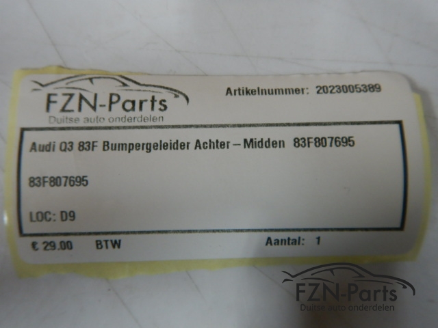 Audi Q3 83F Bumpergeleider Achter-Midden 83F807695