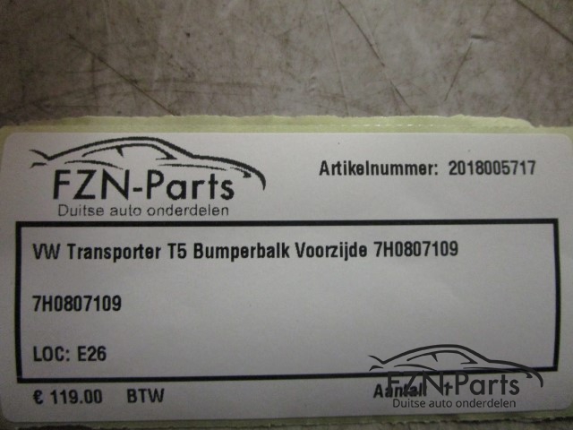 VW Transporter T5 Bumperbalk Voorzijde 7H0807109