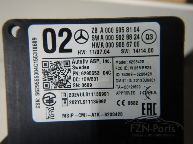 Mercedes-Benz GL X166 Radar Sensor A0009058104