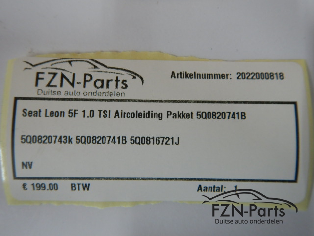 Seat Leon 5F 1.0 TSI Aircoleiding Pakket 5Q0820741B