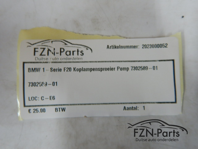 BMW 1-Serie F20 Koplampensproeier Pomp 7302589-01