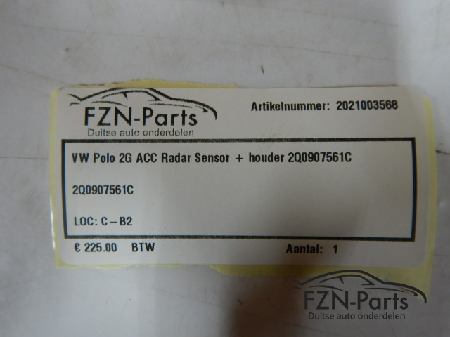 VW Polo 2G ACC Radar Sensor + Houder 2Q0907561C