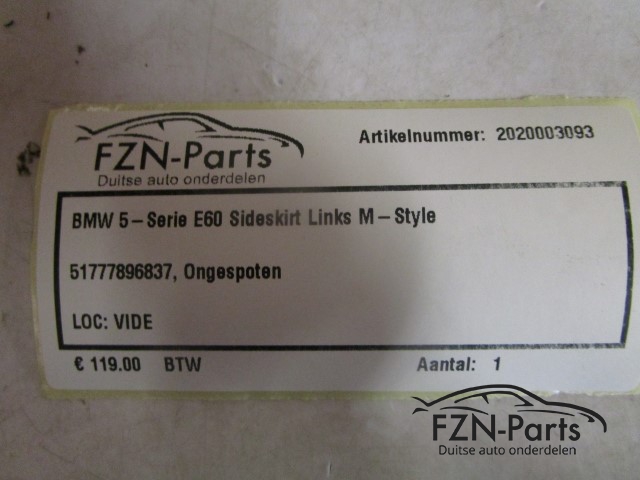 BMW 5-Serie E60 Sideskirt Links M-Style