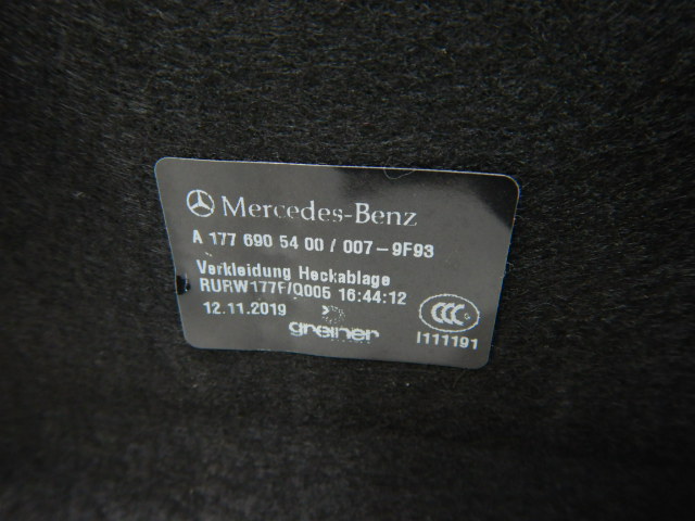 Mercedes-Benz A-Klasse W177 Hoedenplank A1776905400