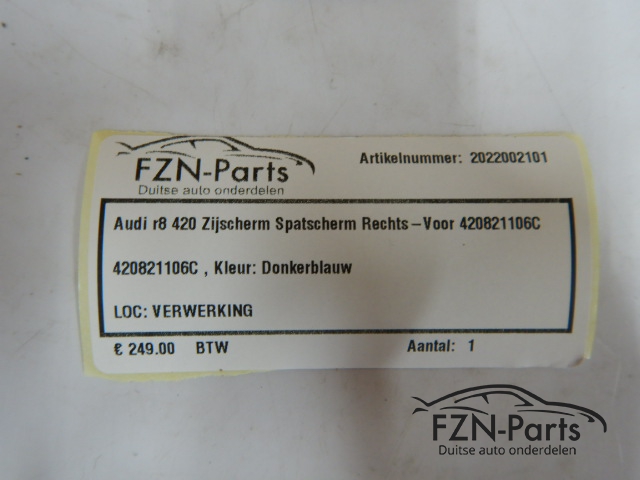Audi R8 Zijscherm Spatscherm Rechts-Voor 420821106C