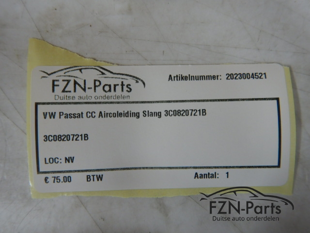 VW Passat CC Aircoleiding Slang 3C0820721B