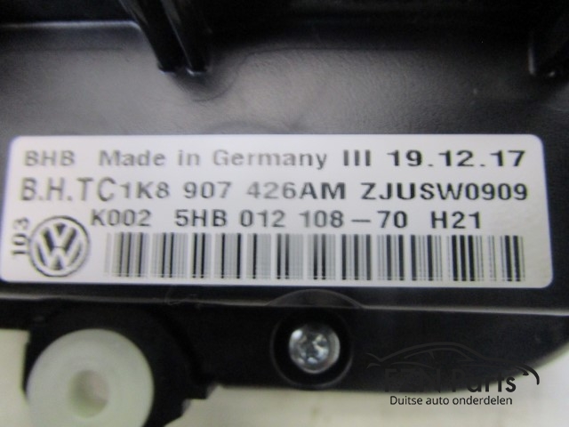 VW Jetta 5C Kachelbediening 5HB012108