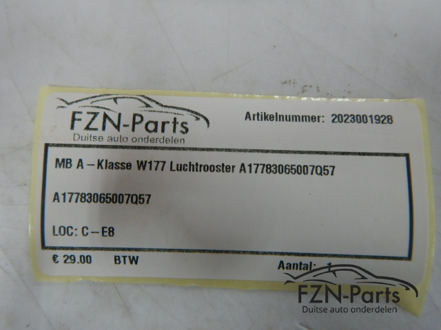 Mercedes-Benz A-Klasse W177 Luchtrooster A17783065007Q57