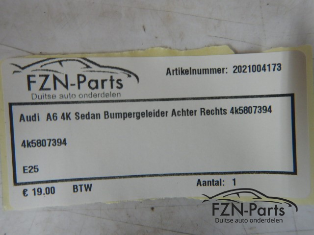 Audi A6 4K Sedan Bumpergeleider Achter Rechts 4K5807394