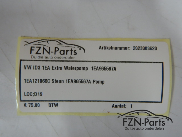 VW ID3 1EA Extra Waterpomp 1EA965567A