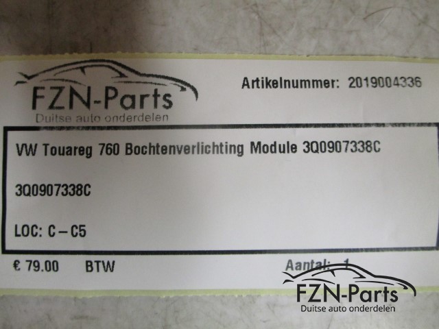 VW Touareg 760 Bochtenverlichting Module 3Q0907338C
