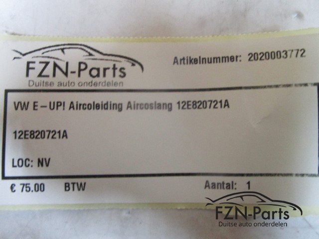 VW E-Up! Aircoleiding Aircoslang 12E820721A