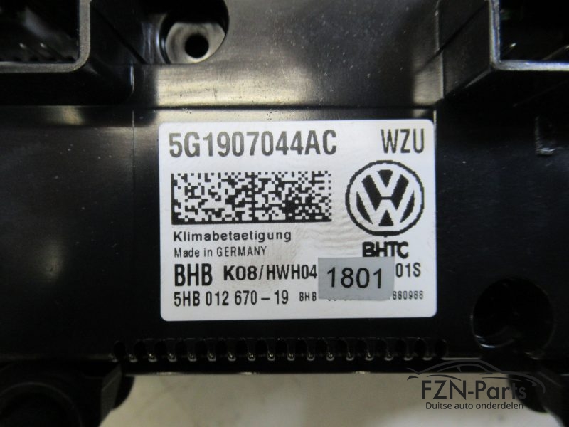 VW Golf 7 Facelift Climate Control Unit 5G1907044AC