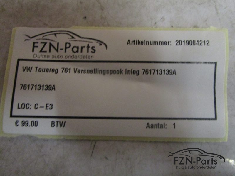 VW Touareg 761 Versnellingspook Inleg 761713139A