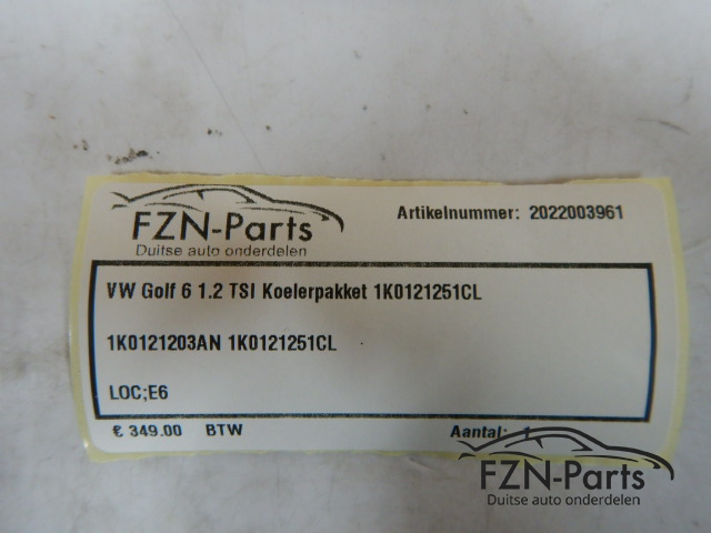 VW Golf 6 1.2TSI Koelerpakket 1K0121251CL