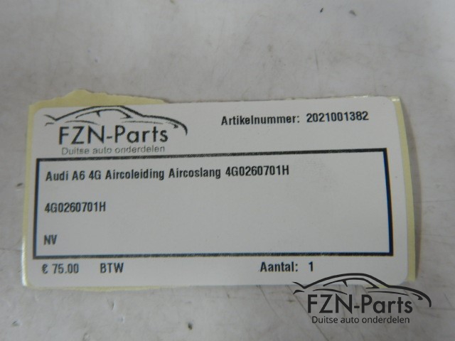 Audi A6 4G Aircoleiding Aircoslang 4G0260701H