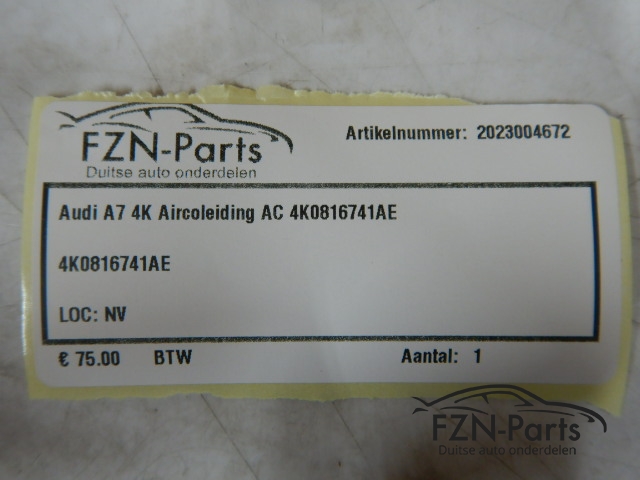 Audi A7 4K Aircoleiding AC 4K0816741AE