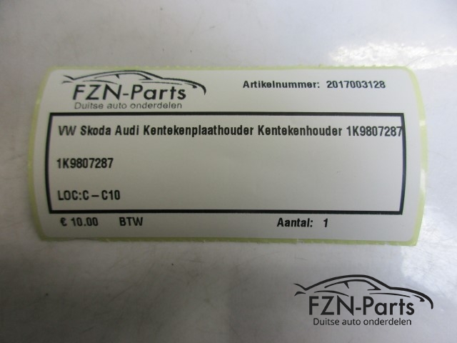 VW / Skoda / Audi Kentekenplaat Kentekenhouder 1K9807287