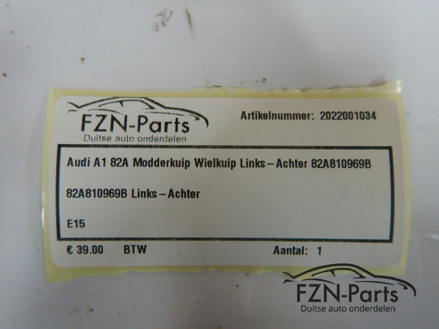 Audi A1 82A Modderkuip Wielkuip Links-achter 82A810969B