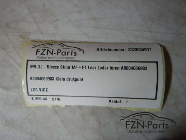 Mercedes-Benz C- Klasse Stuur MF + F1 Leer Leder Leren A0004606903